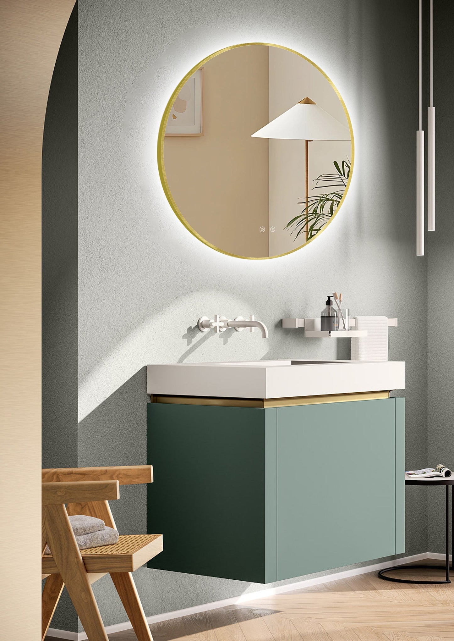 Espelho LED Ares Gold