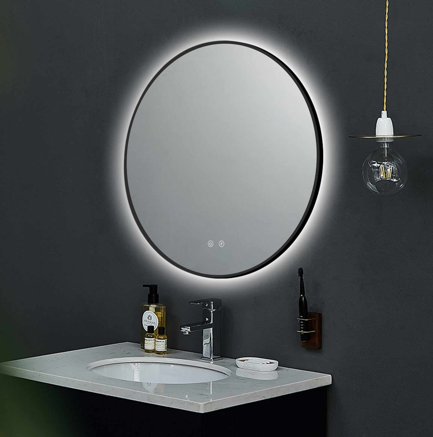 Espelho LED Ares Preto