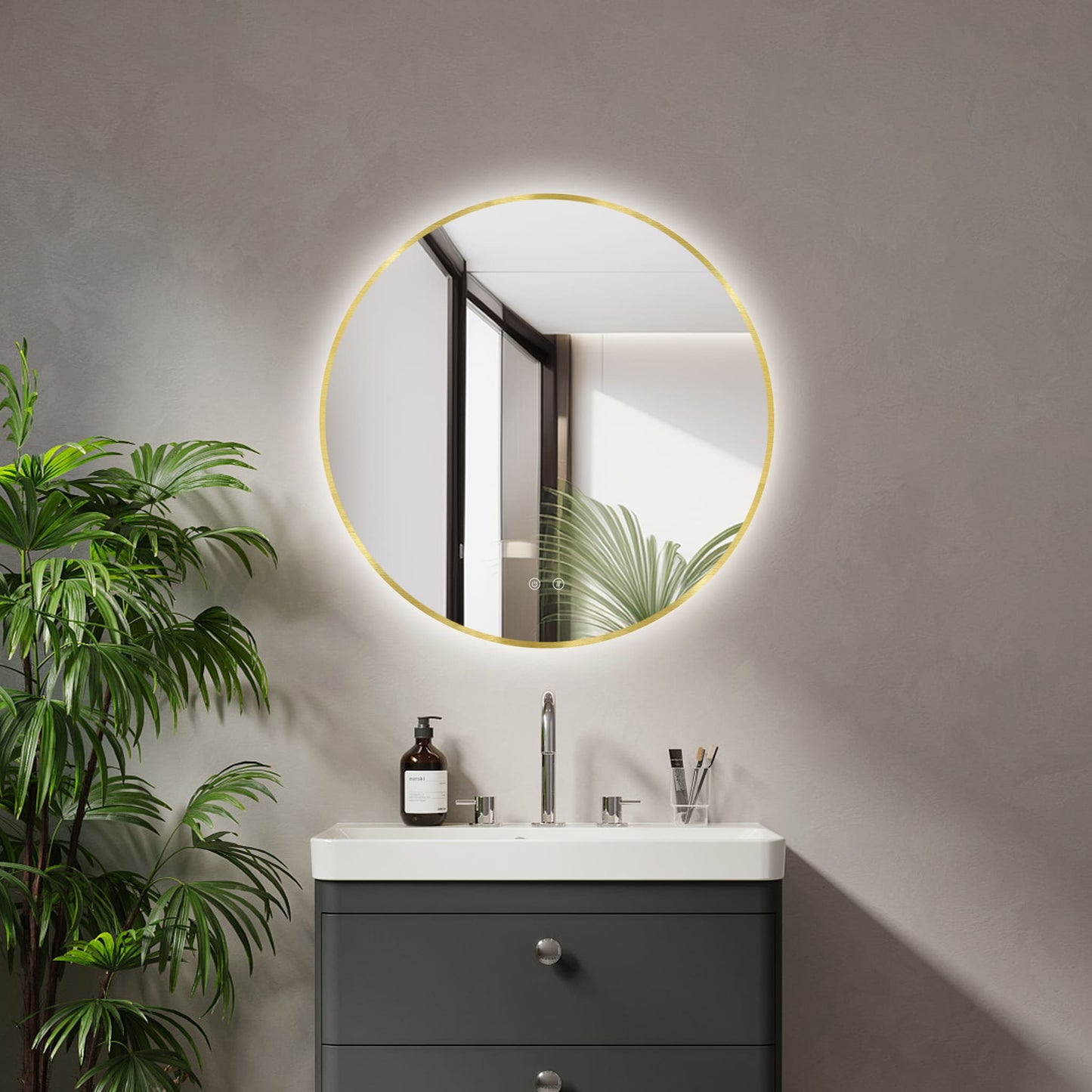 Espelho LED Ares Gold