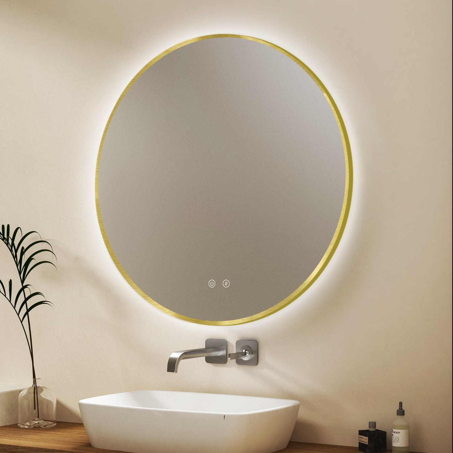 Espelho LED Ares Gold