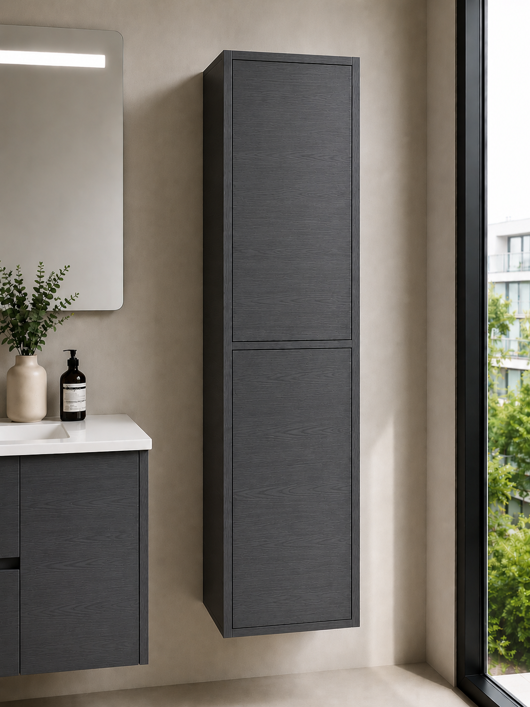 Coluna de casa de banho FLORENCIA duas portas 140 cm