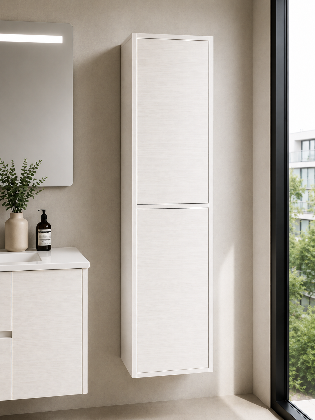 Coluna de casa de banho FLORENCIA duas portas 140 cm