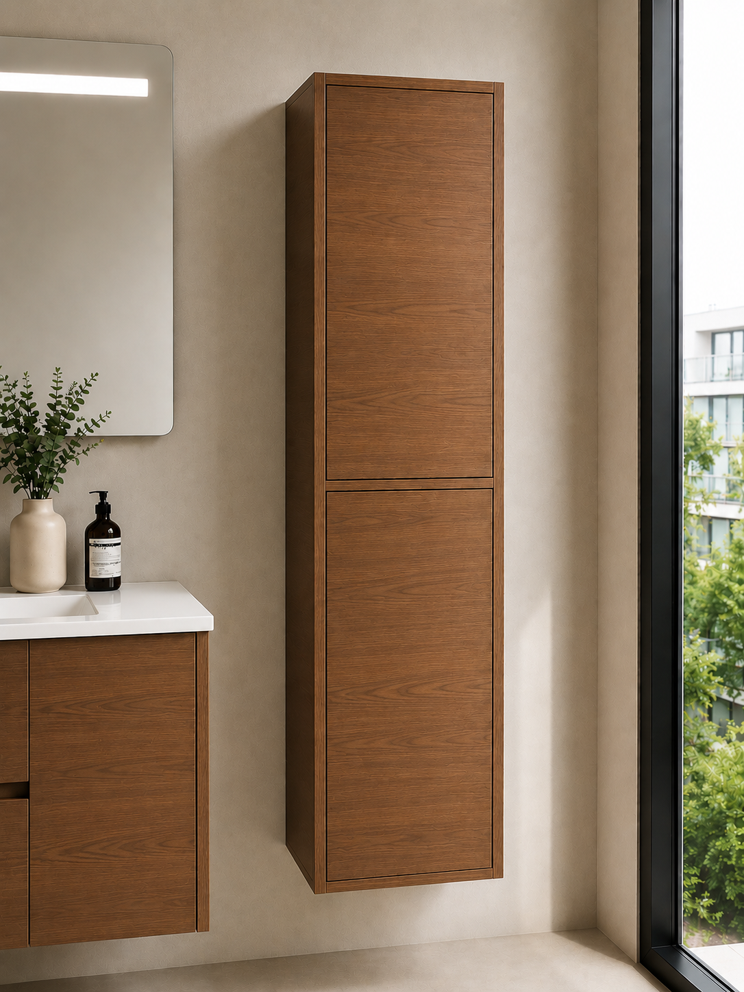 Coluna de casa de banho FLORENCIA duas portas 140 cm